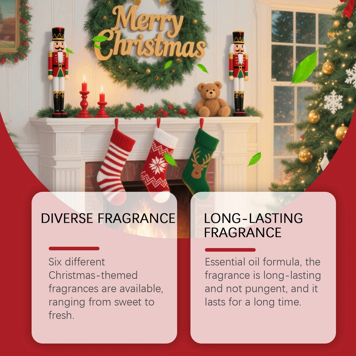 Christmas Aromatherapy Essential Oil Set – Festive Home Scent Essential Oil Set Qst