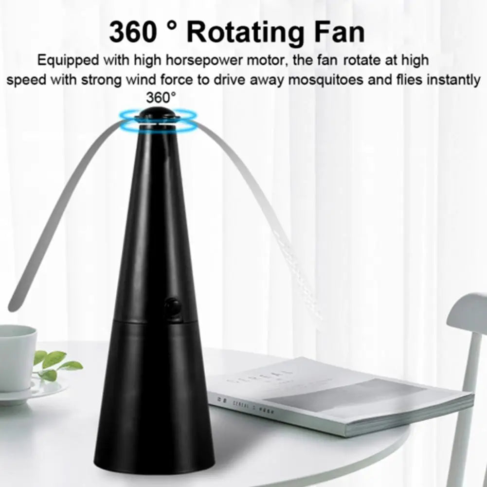 Qme Fly Repeller Fan – Tabletop Food Protector for Dining Fly Repeller Fan Qme