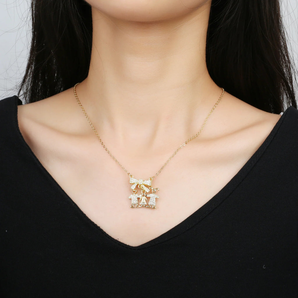 Luxury Copper Zircon Heart Pendant Necklace – 4 Styles Heart Pendant Necklace Qme