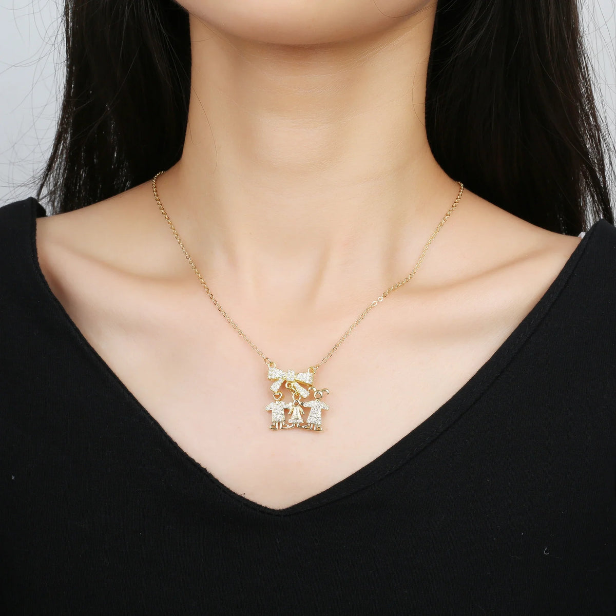 Luxury Copper Zircon Heart Pendant Necklace – 4 Styles Heart Pendant Necklace Qme