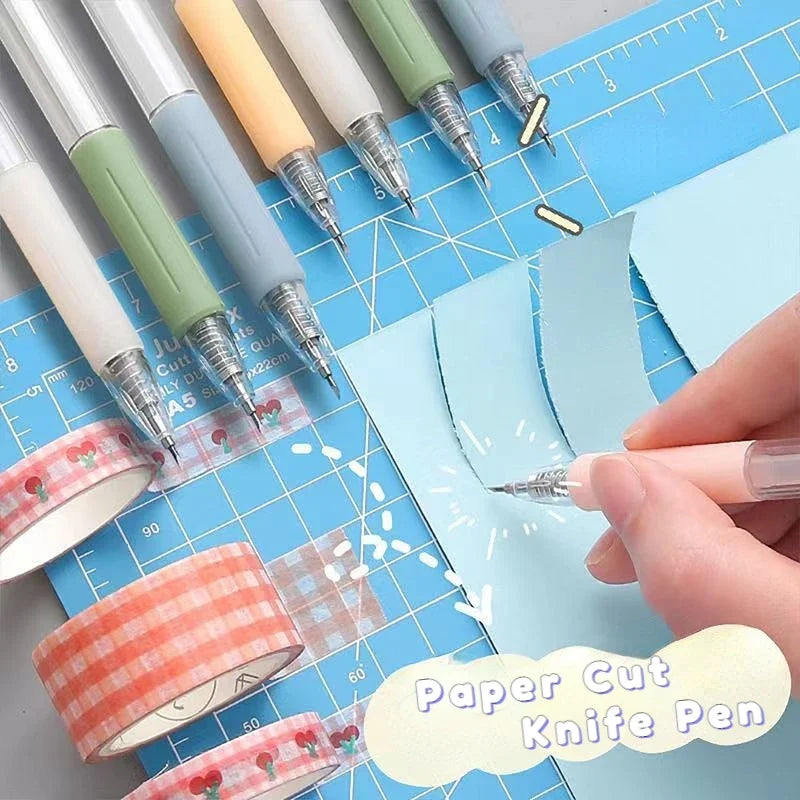 Paper Cut Knife Pen with Refill – Scrapbooking Cutting Tool Craft Cutting Tool Qme