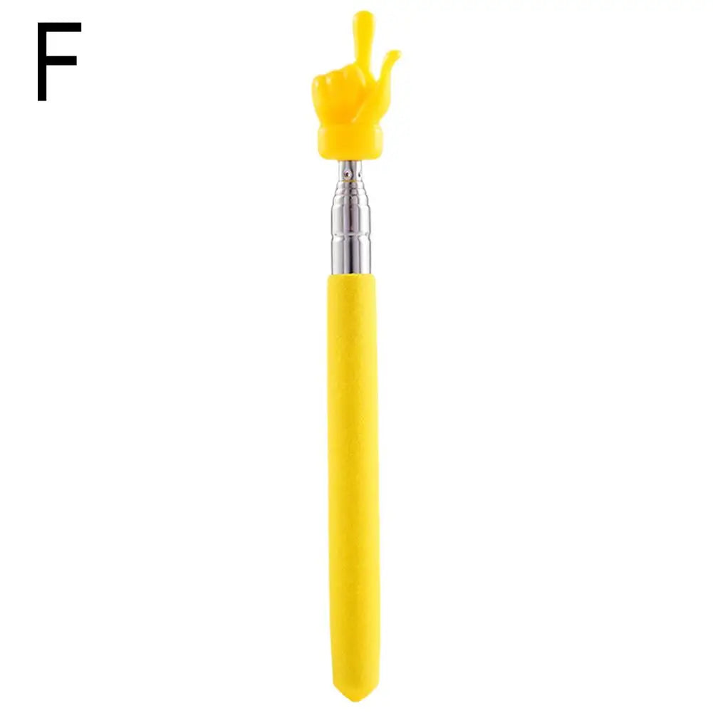 Telescopic Pointer Stick – Extendable Stainless Steel Finger Pointer Telescopic Pointer Stick Qme Yellow