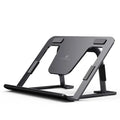 Aluminum Adjustable Laptop & Tablet Stand – Non-Slip Cooling Laptop Stand Qme Gray