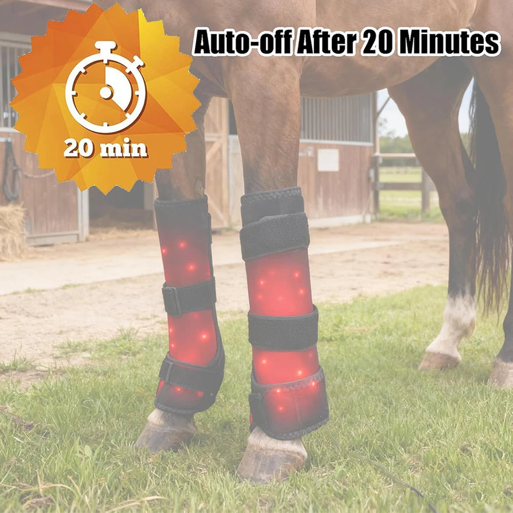 Horse Red & Infrared Light Therapy Wrap – 660nm 850nm LED Belt Equine Light Therapy Wrap Qst