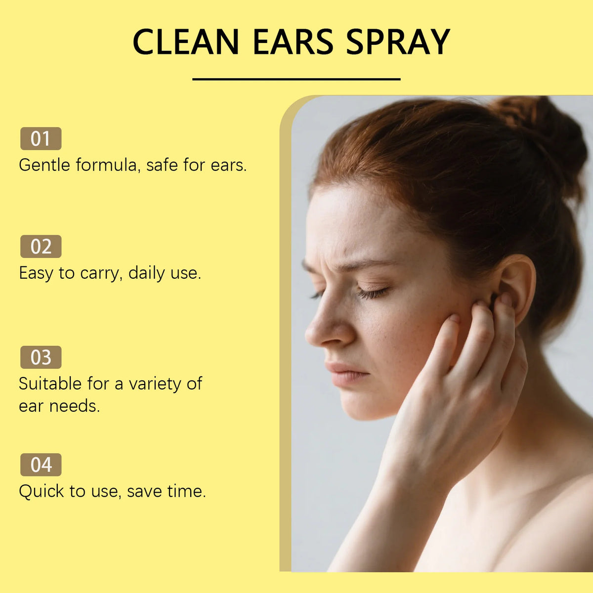 Ear Care Spray – Earwax Removal & Soothing Ear Cleaner 30ml Ear Care Spray Qst