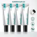 Nailpop Soft Gel Press-On Nail Tips – Vitamin E Formula Gel Press-On Nails Qme Summer Soft Gel 4PC