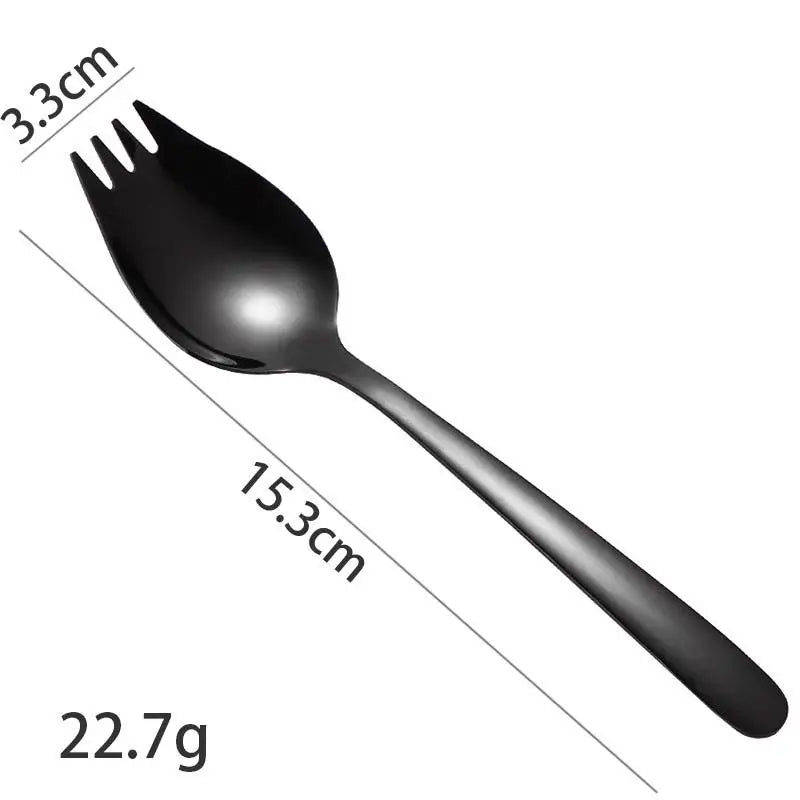 Stainless Steel Portable Cutlery Set – Spoon, Fork & More Portable Cutlery Set Qme A5