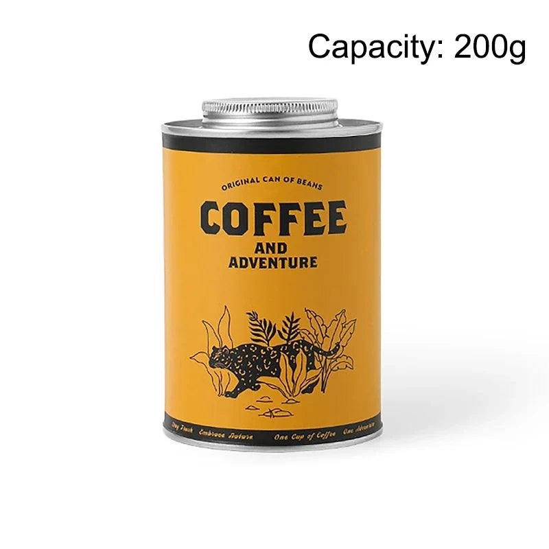 Sealed Coffee Bean Storage Tin Can – 150g & 200g Airtight Coffee Storage Tin Qme B