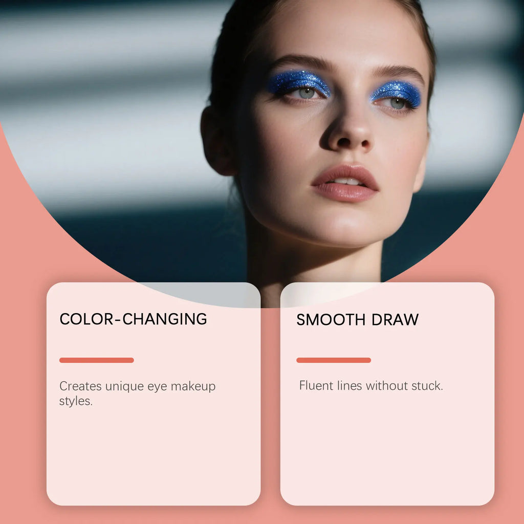 Photochromic Gel Eyeliner Pencil – Color-Shifting Shimmer Gel Eyeliner Pencil Qst