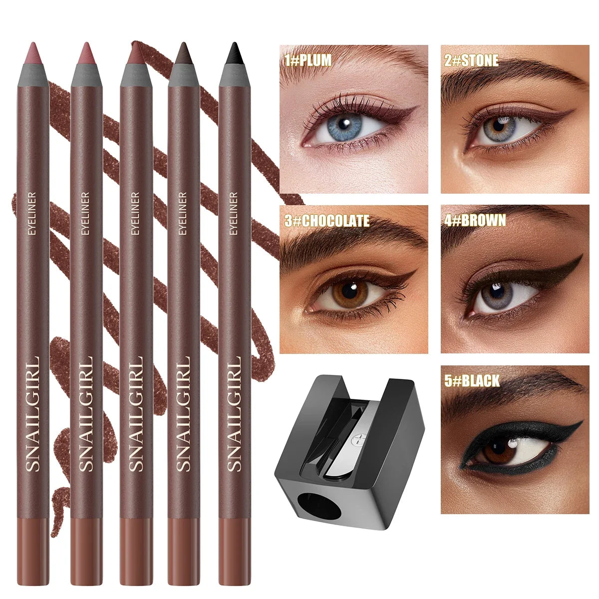 Waterproof Smudge-Proof Eyeliner Pen | 7 Colors | Long-Lasting Eyeliner Pen Qme