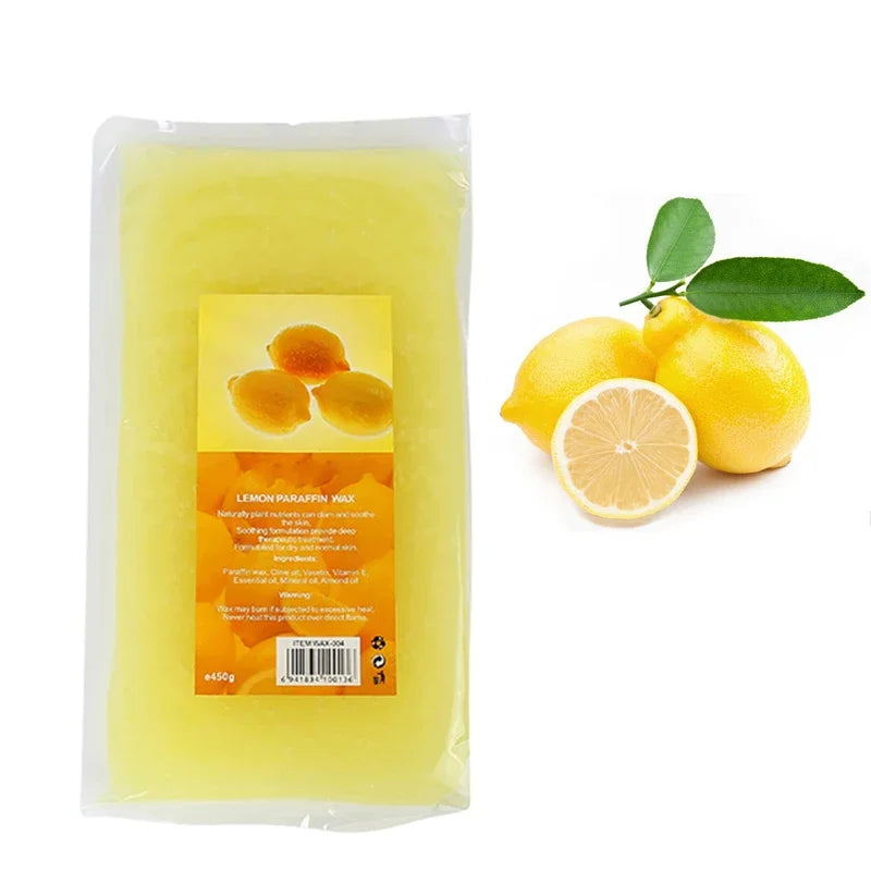 VamsLuna 450g Paraffin Wax for Hands & Feet – 6 Scents Paraffin Spa Wax Qst Lemon