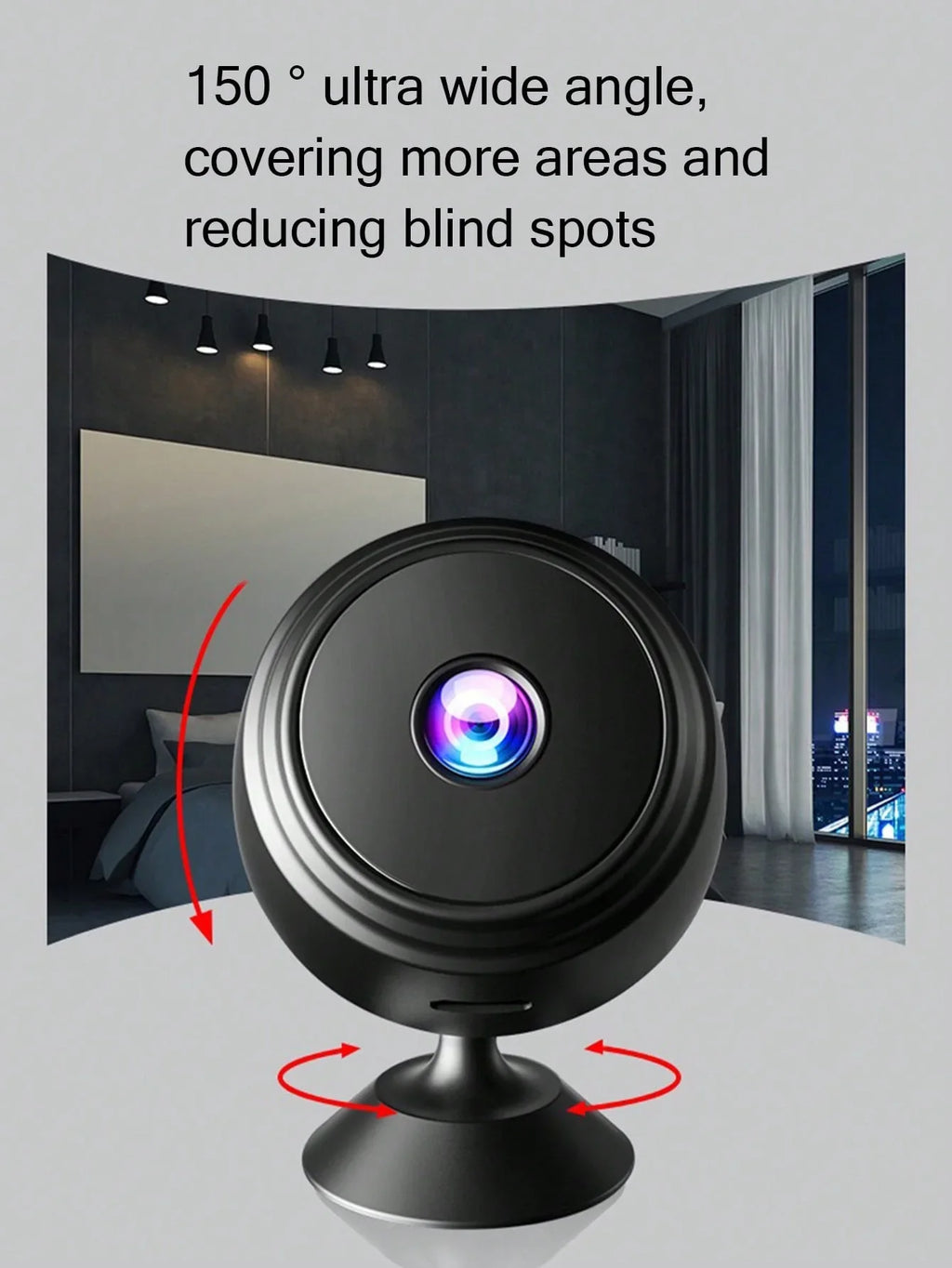1080P HD Night Vision WiFi Home Security Camera WiFi Security Camera Qme
