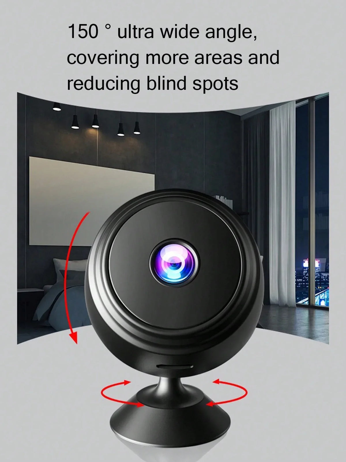 1080P HD Night Vision WiFi Home Security Camera WiFi Security Camera Qme