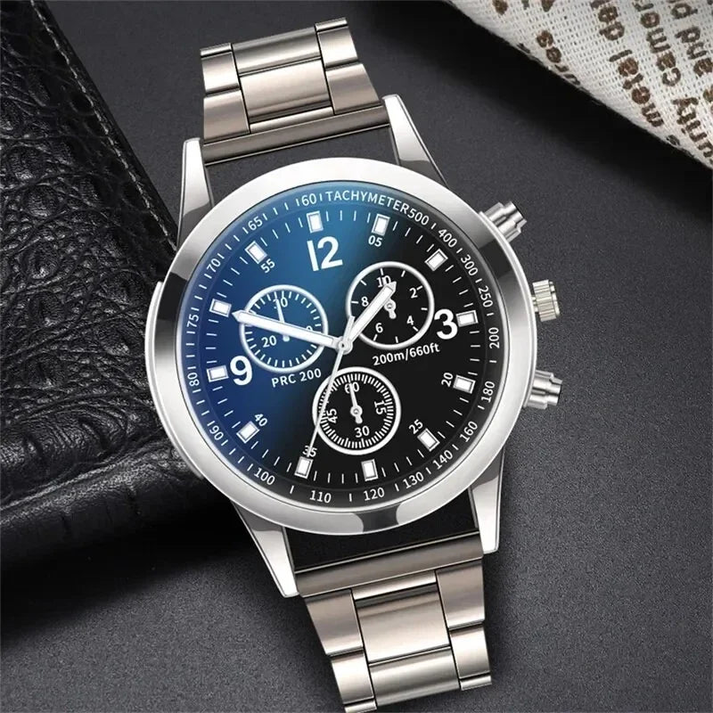 Men's Luxury Stainless Steel Business Quartz Watch | Qme Men's Quartz Watch Qme
