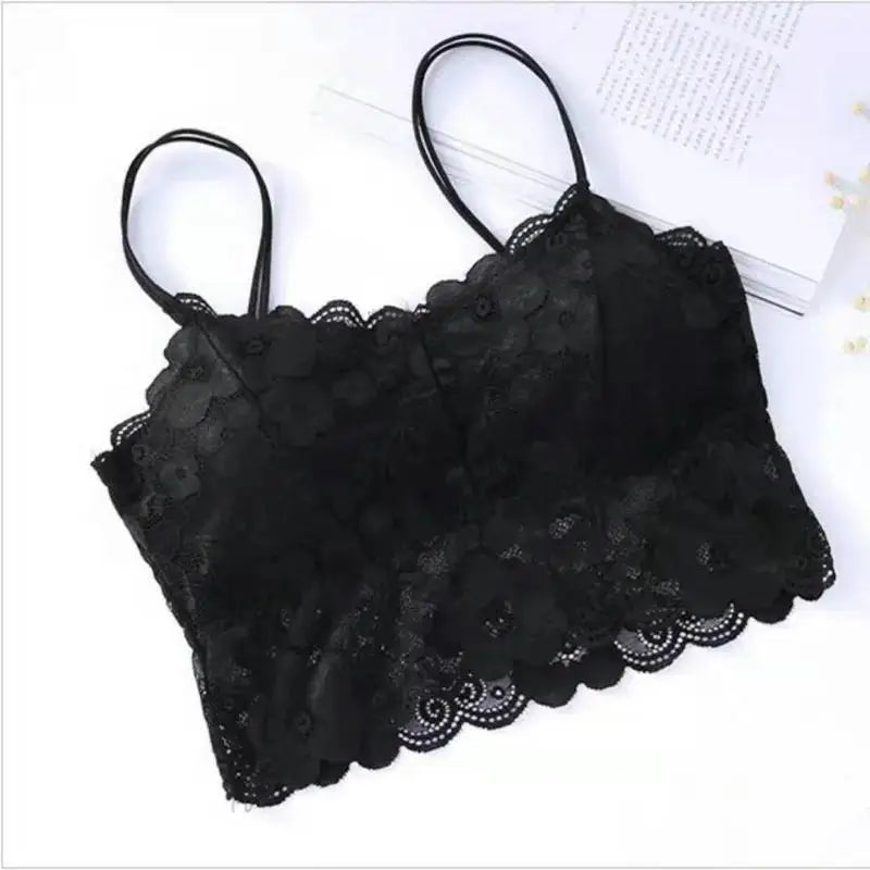 Women's Lace Seamless Padded Camisole Bralette – 3 Colors Padded Camisole Bralette Qme