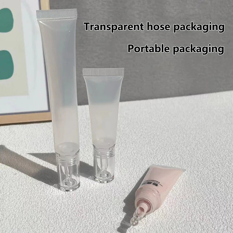 10 Refillable Cosmetic Soft Tubes – Cream, Lotion & Sunscreen Cosmetic Travel Tubes Qme