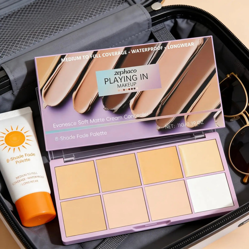 Zephoco High Coverage Concealer Palette – Waterproof Matte Concealer Palette Qst