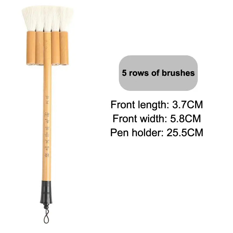 Professional Wool Watercolor Art Brush Set – 4 Colors Watercolor Brush Set Qme