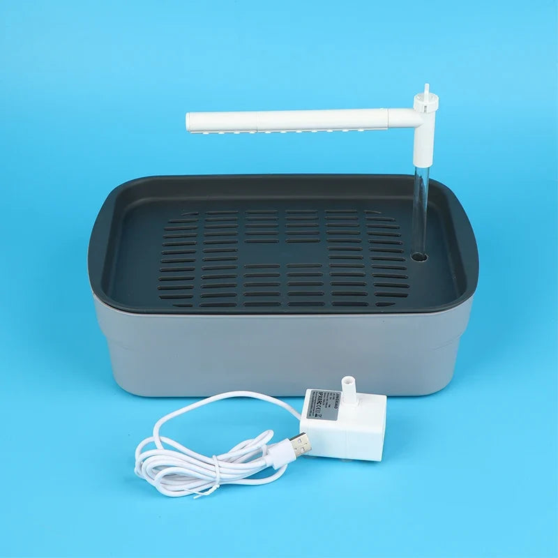 USB Electric Automatic Bird Bath Tub – Circulating Water Parrot Bird Bath Tub Qme