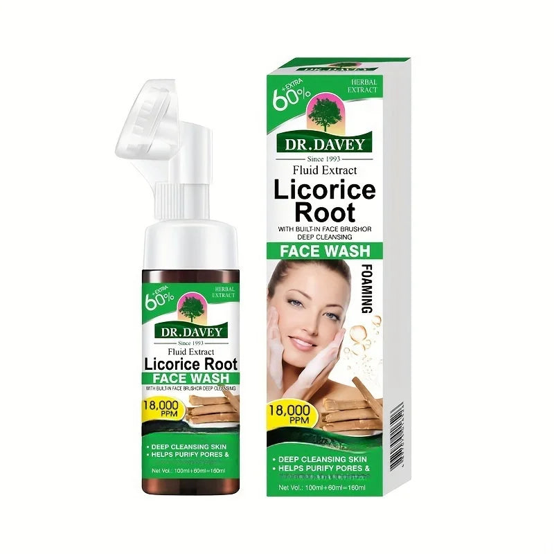 DR.DAVEY Licorice Bubble Mousse Facial Cleanser | Unisex Facial Cleanser Qst