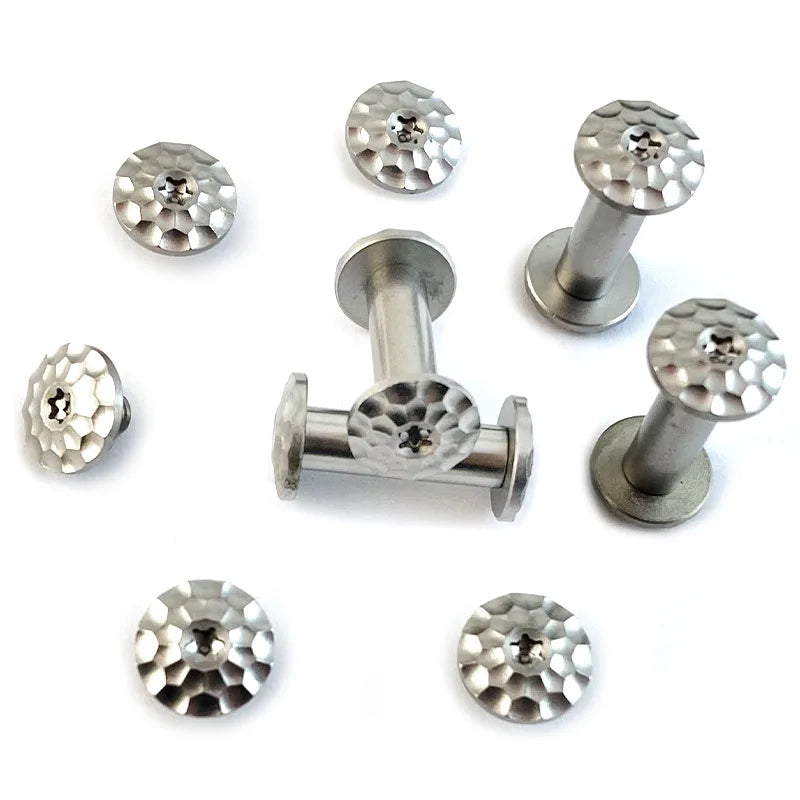 M4 Plum Blossom Knife Handle Screws – 416 Stainless, 10 Sets Knife Handle Screws Qst