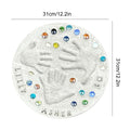 Large DIY Handprint Stepping Stone Kit – Family Keepsake Craft DIY Craft Kit Qme Three Person