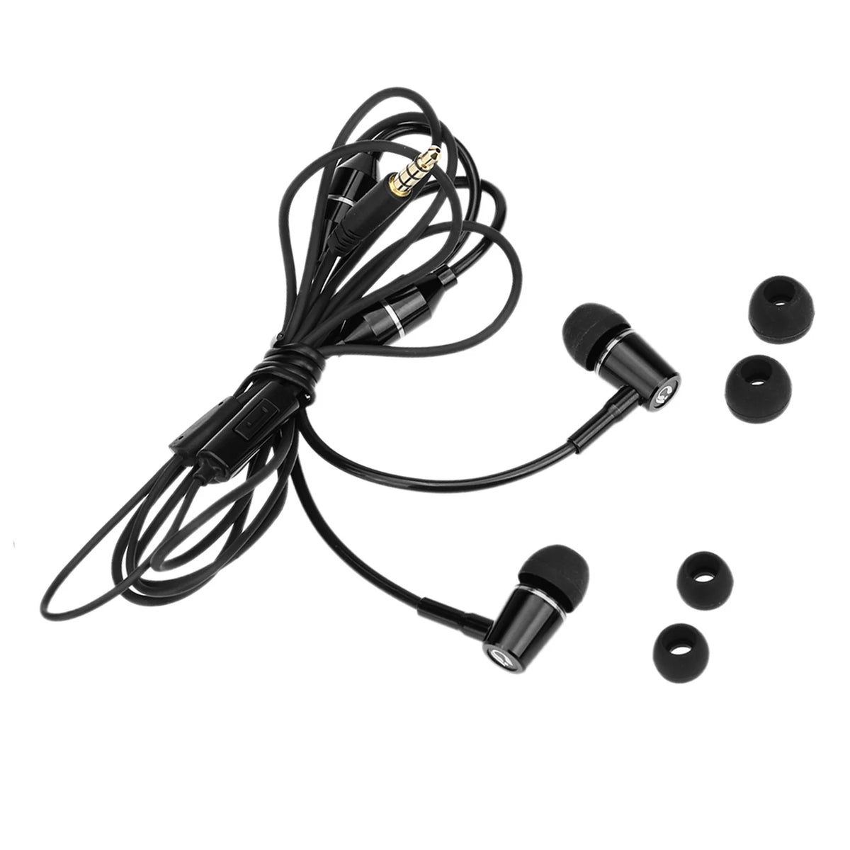 FC12 Air Tube Earphones 3.5mm Wired In-Ear Headset with Mic Wired In-Ear Earphones Qst