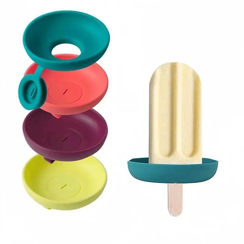 Silicone Popsicle Holder – Reusable Anti-Drip Ice Cream Sleeve Ice Cream Holder Qme