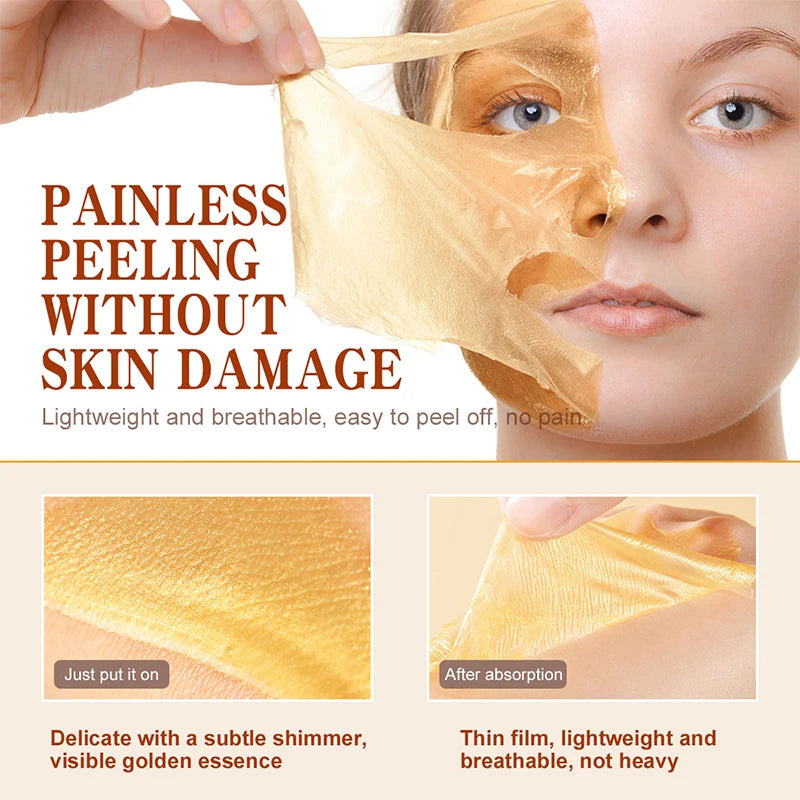 AUQUEST 24K Gold Peel-Off Face Mask – Deep Cleansing & Glow Peel-Off Face Mask Qst