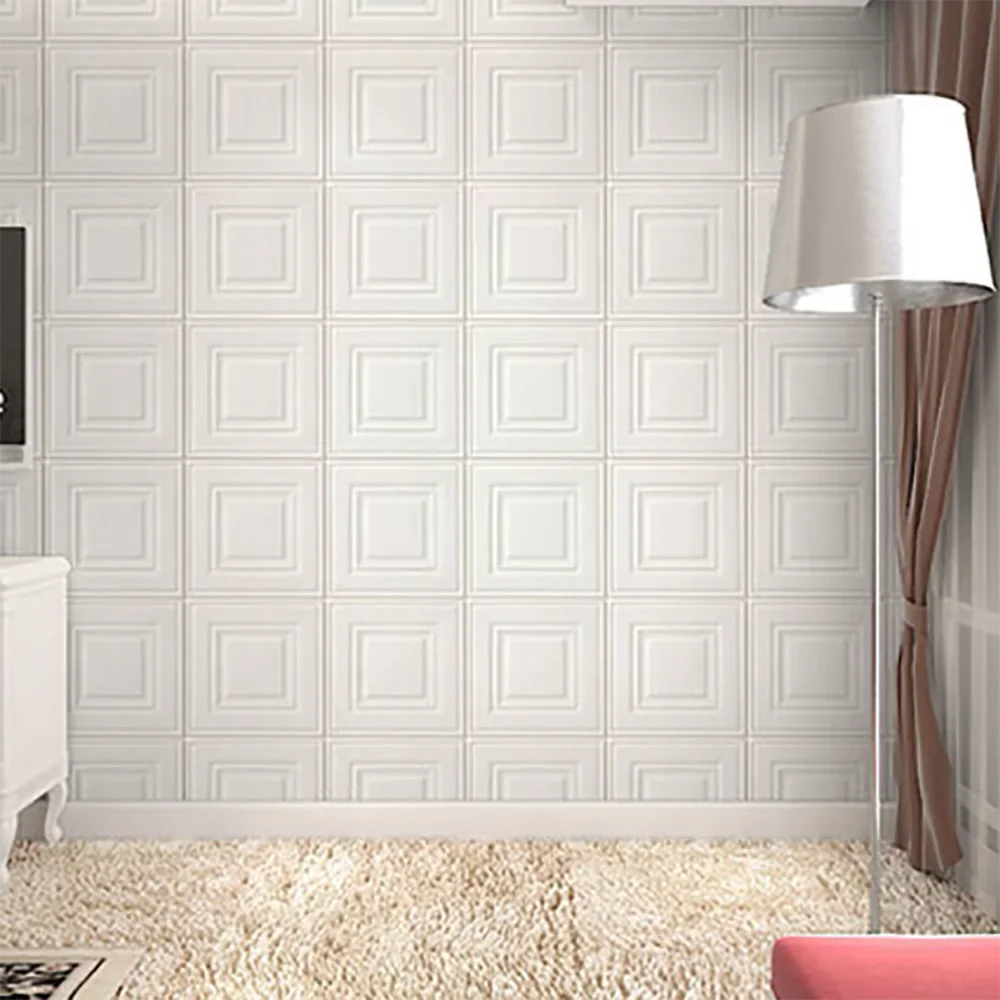 3D Foam Wall Stickers Self-Adhesive Decor Panels 35x35cm 3D Wall Stickers Qme