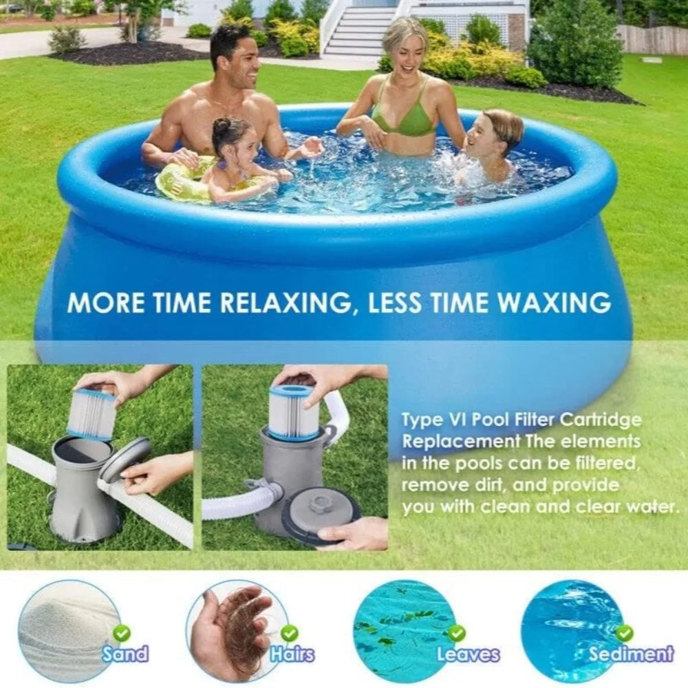 Pool Filter Cartridge Replacement for Bestway & Intex Pumps Pool Filter Cartridge Qme