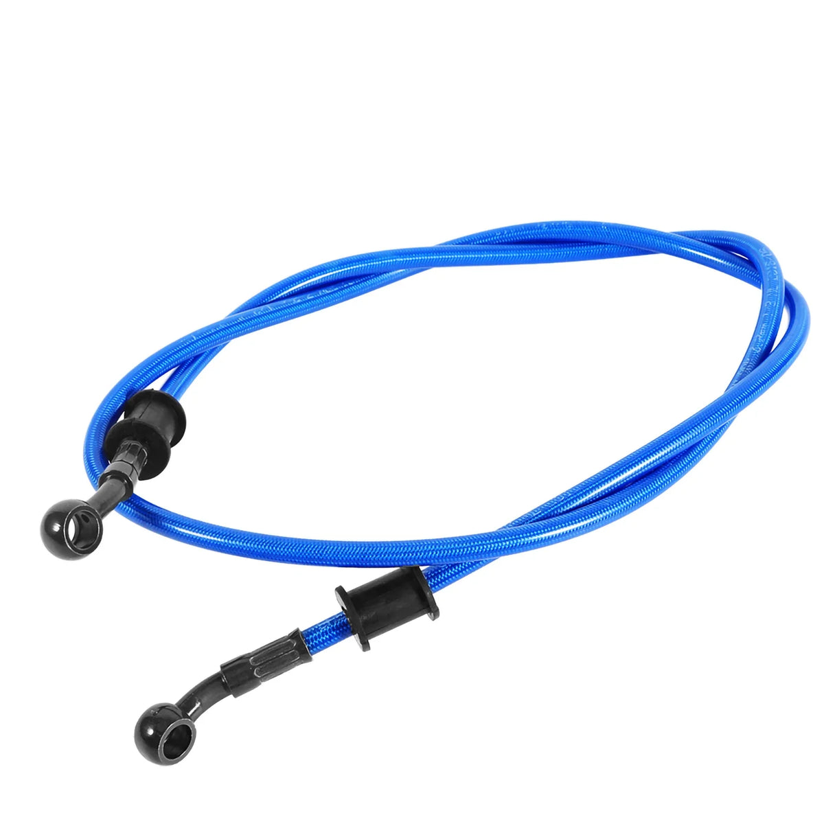Motorcycle Braided Steel Brake Hose Line – 14 Colors Motorcycle Brake Hose Qme Blue 600mm