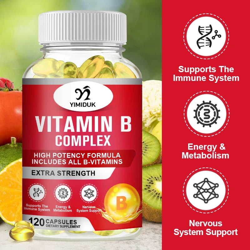 Vitamin B Complex – B12, Biotin, Folate & Niacin | Yimiduk Vitamin B Supplement Qst
