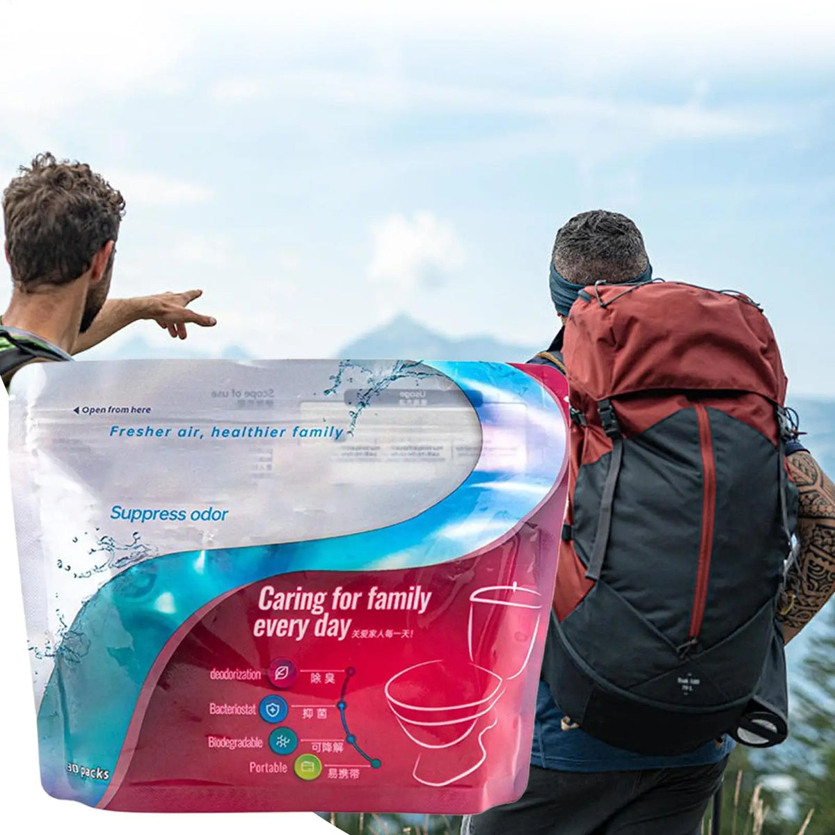 Portable Toilet Gel 30-Pack – Camping Waste Solidifier Camping Sanitation Qst