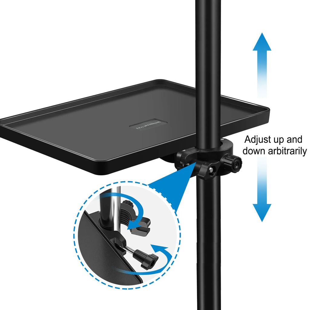 Adjustable ABS Sound Card Tray for Mic & Music Stands Microphone Stand Tray Qst