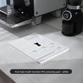 Bincoo Coffee Bar Mat Heavy Duty PVC with Drainage Area Coffee Bar Mat Qst White 1pc