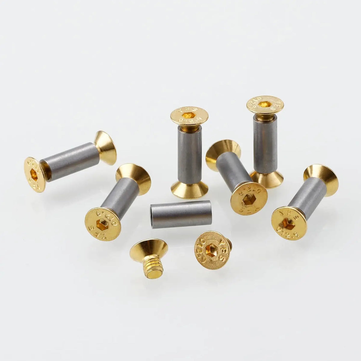 Stainless Steel Knife Handle Bolt Rivets Screws – 10 Sets DIY Knife Handle Fasteners Qst