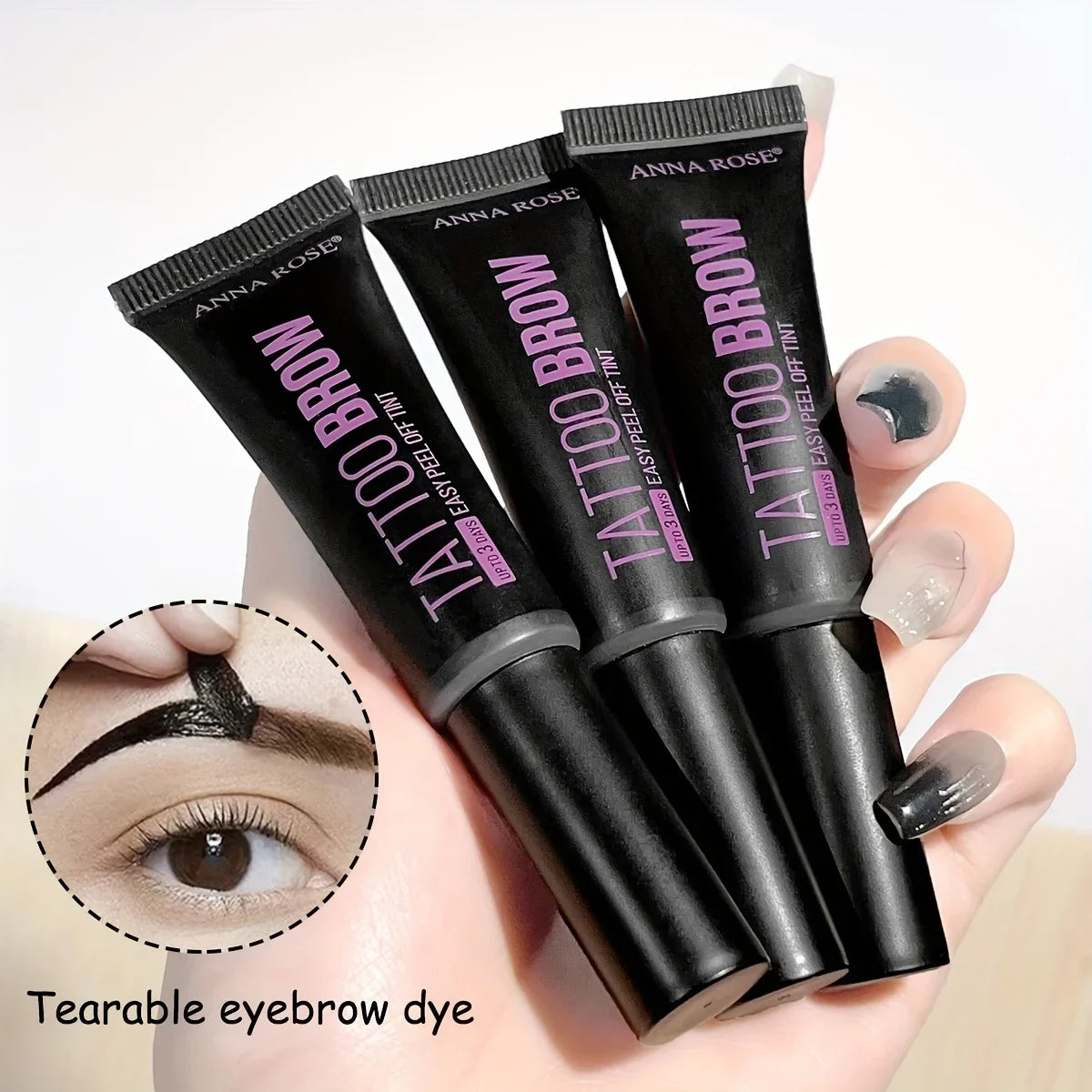 Natural Liquid Eyebrow Tint Cream | Waterproof Brow Gel – Qme Eyebrow Tint Gel Qme