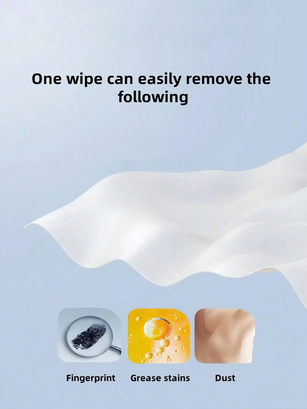 Large Disposable Lens & Screen Cleaning Wipes – Soft Cloth Disposable Cleaning Wipes Qme