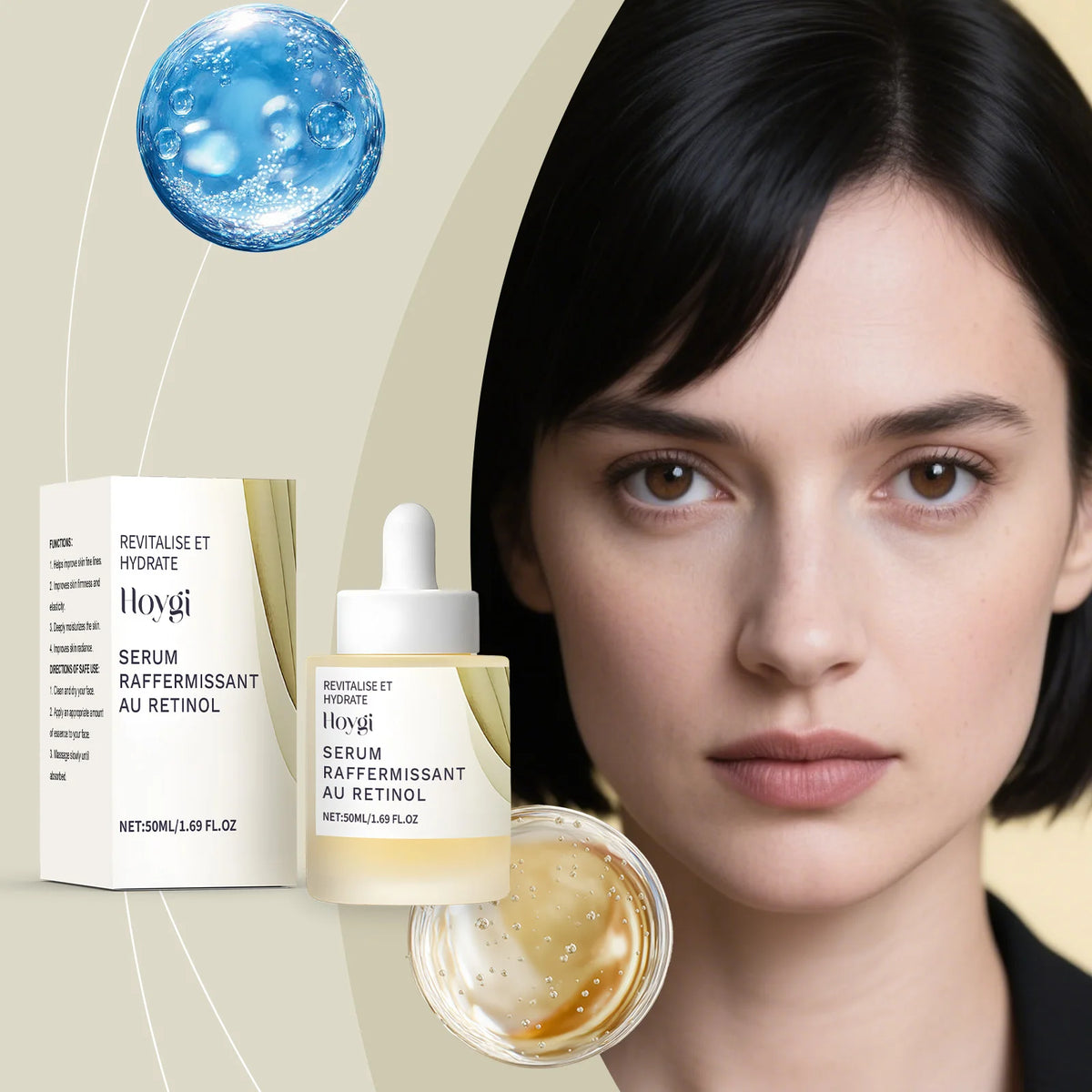 Hoygi Retinol Face Serum – Daily Moisturizing Essence Retinol Face Serum Qst