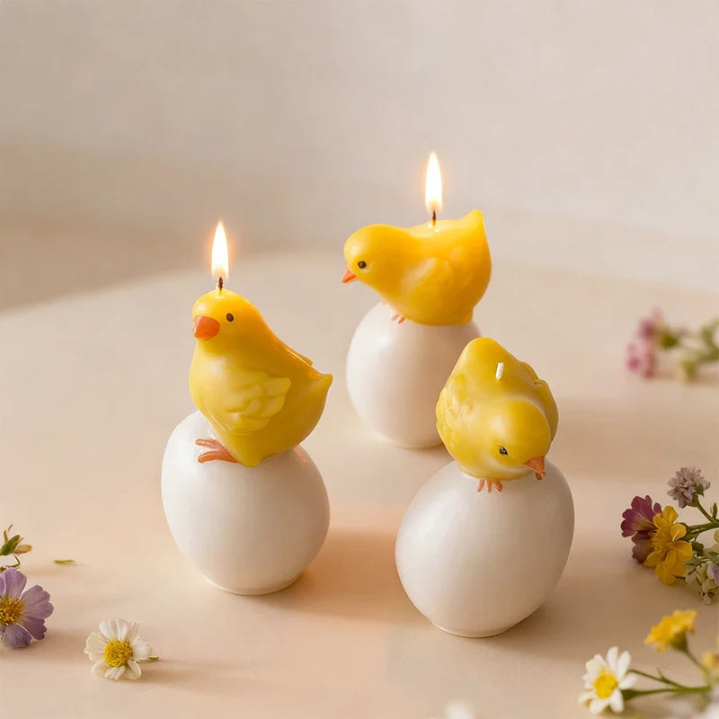 Easter Chicken & Egg Silicone Molds for Plaster Resin Crafts Silicone Craft Mold Qme