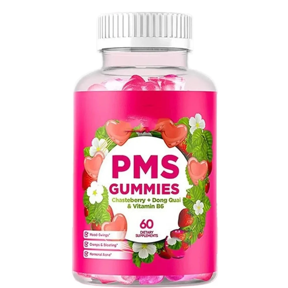 Women's Monthly Wellness Gummies – Chasteberry, Dong Quai & B6 Wellness Gummies Qst 1 Bottle 60 Pieces