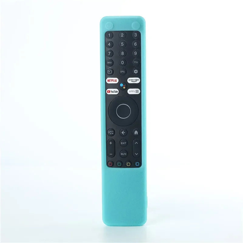 Xiaomi XMRM-ML Silicone TV Remote Cover | Anti-Drop Case Remote Control Cover Qme SKY BLUE
