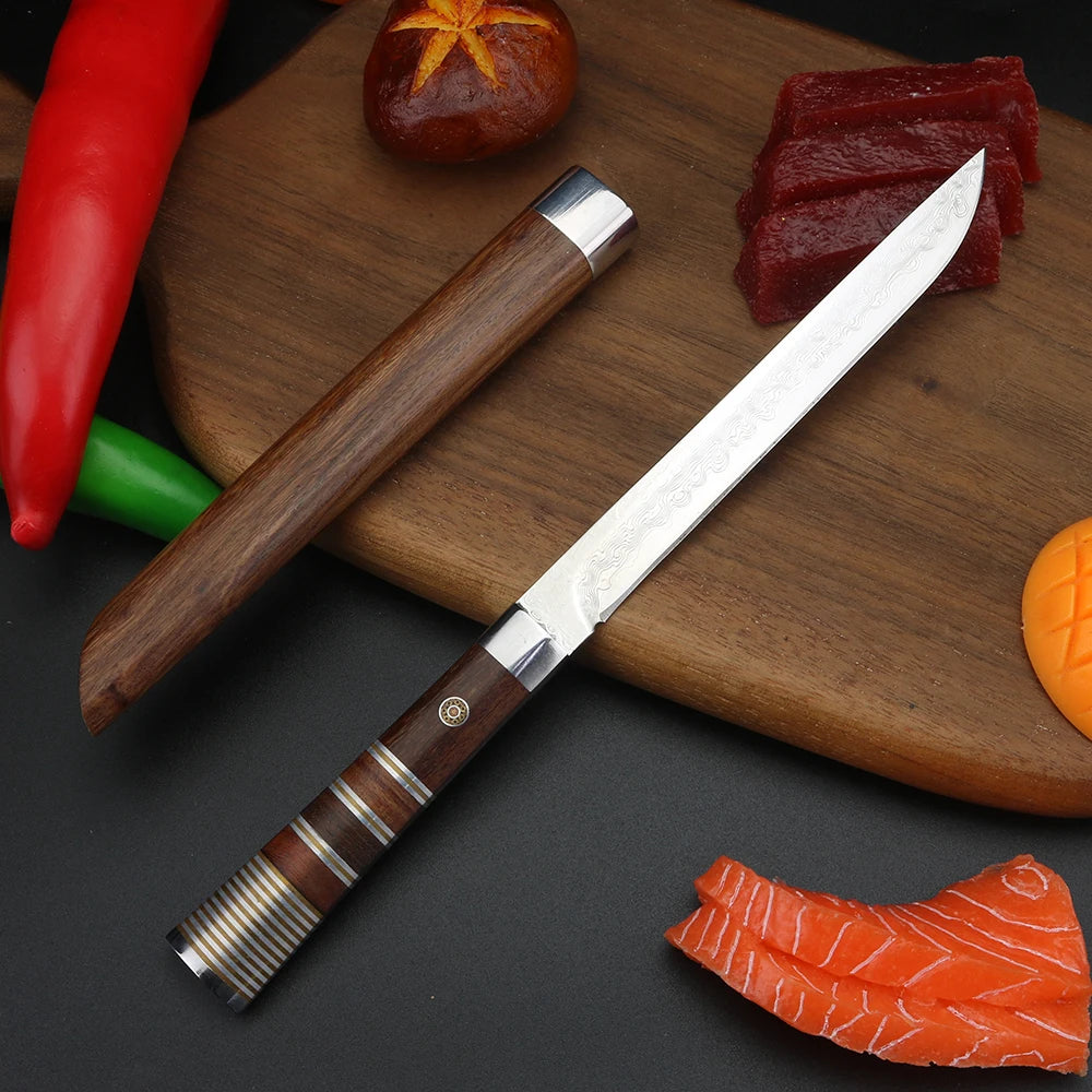 XUAN FENG Sheathed Kitchen Cleaver – 9Cr18 Bone Cutting Knife Kitchen Cleaver Knife Qst