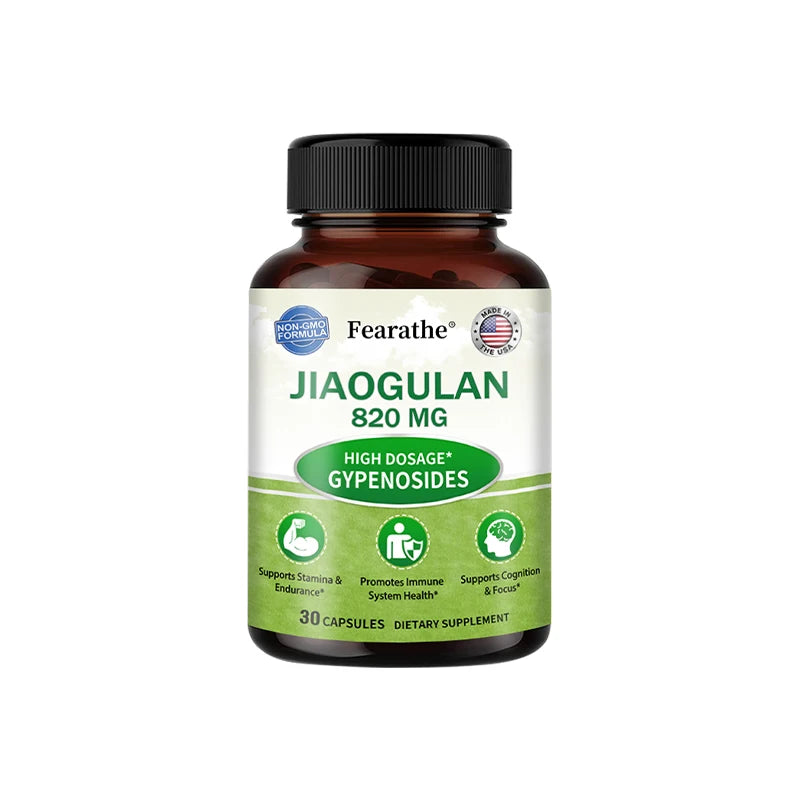 Jiaogulan Extract Supplement – Non-GMO, 120 Capsules Herbal Supplement Qst 30 count-1 bottle