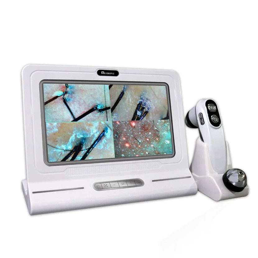 Professional Scalp & Skin Analyzer 11" HD – 50X 200X Dual Lens Scalp Skin Analyzer Qst