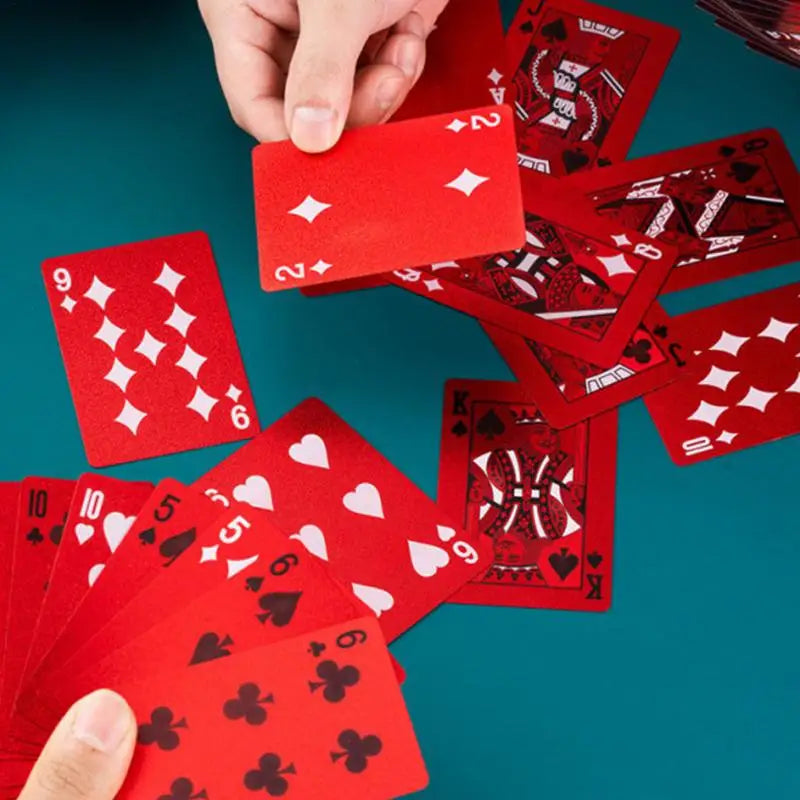 Waterproof Dragon Playing Cards – Red Poker Deck | Pool & Travel Waterproof Playing Cards Qme