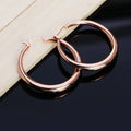 925 Sterling Silver Y2K Round Earrings | 18K Gold Plated Sterling Silver Earrings Qme Champagne