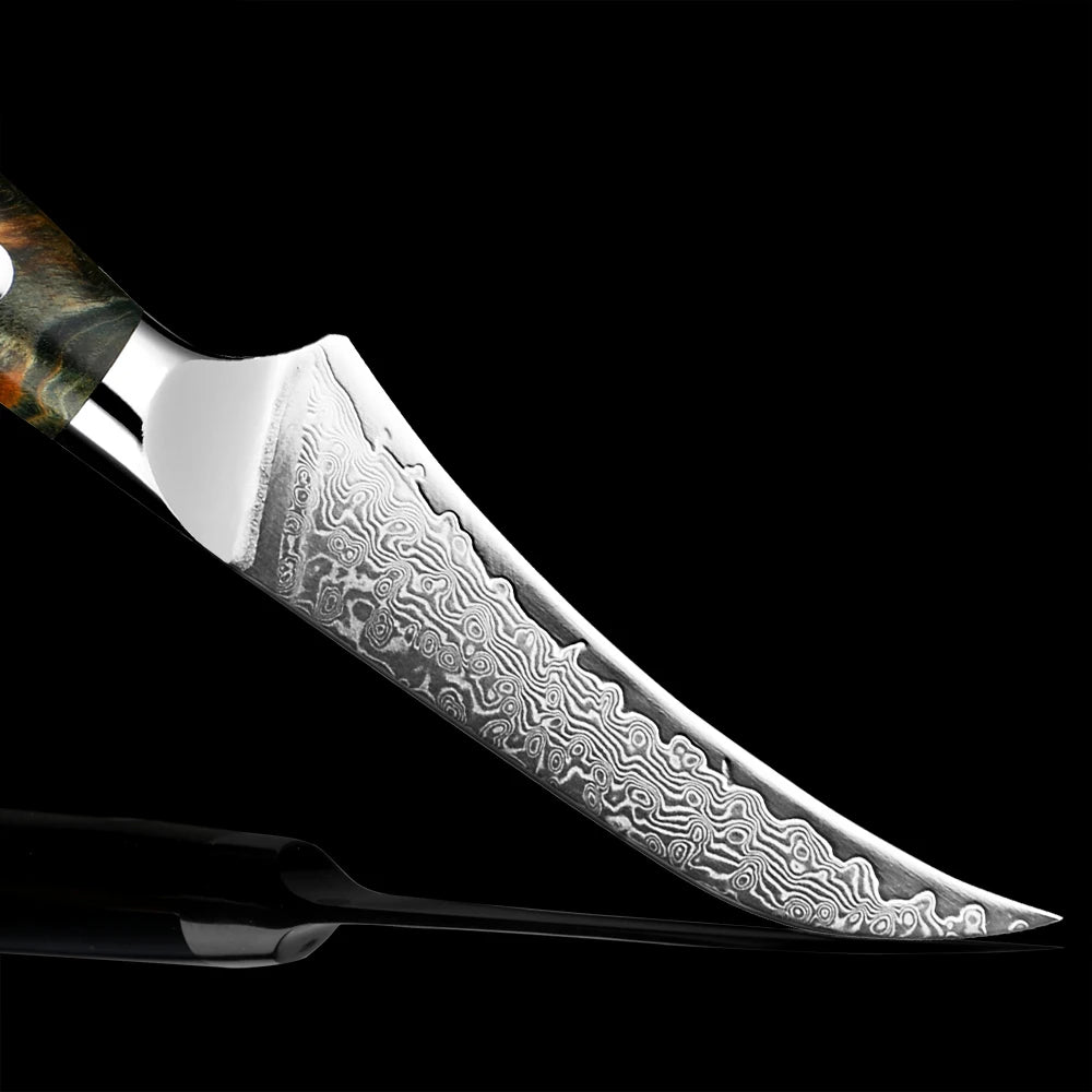 XITUO 3.5" Damascus VG10 Paring Knife – Razor Sharp, Wood Handle Damascus Paring Knife Qst