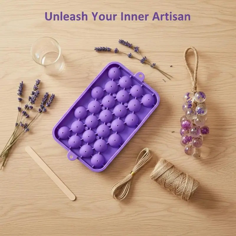 Grape Silicone Soap Mold DIY Kit – Handmade Soap Making Set Soap Making Mold Kit Qst